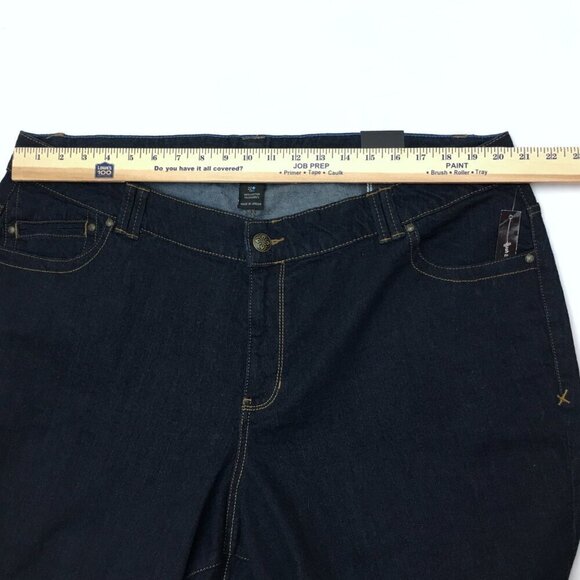 NEW Lane Bryant Women's Bootcut Jeans Dark Wash Stretchy size 22T length 34" - Picture 6 of 9